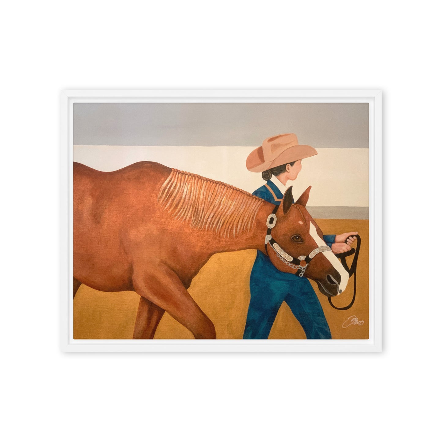 Showmanship Framed canvas print