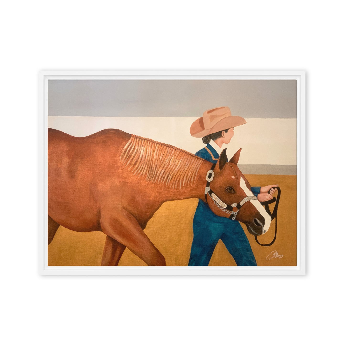 Showmanship Framed canvas print