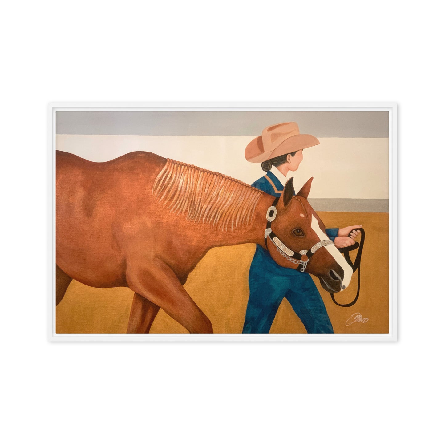 Showmanship Framed canvas print