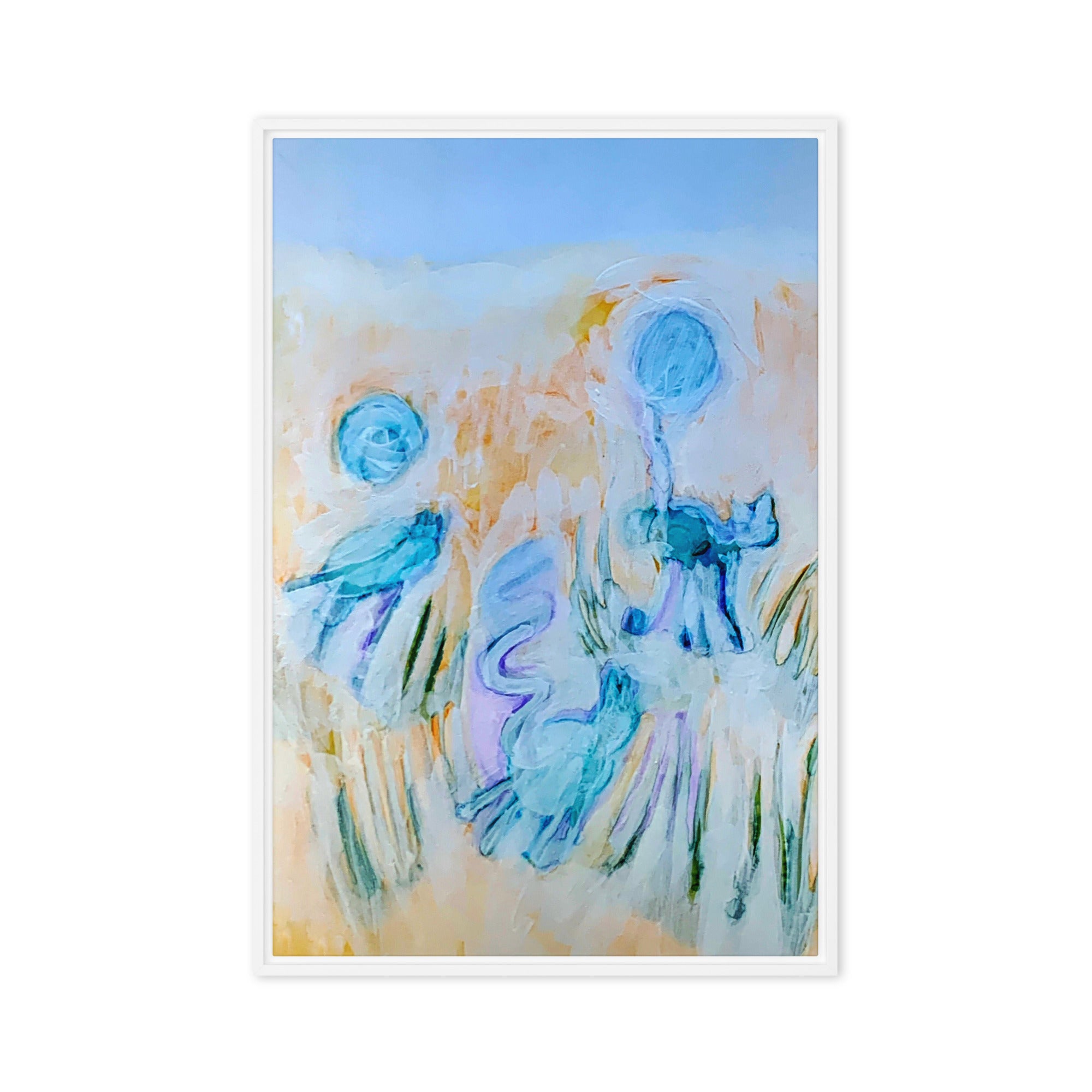 Softly Abstract Canvas Print Framed