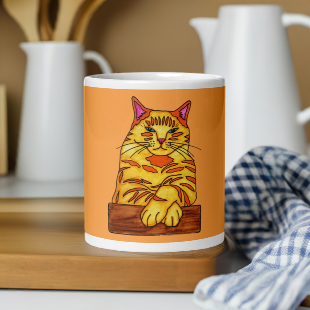 Big Ginger Cat Mug