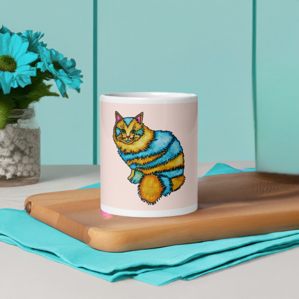 Two Toned Cat Mug