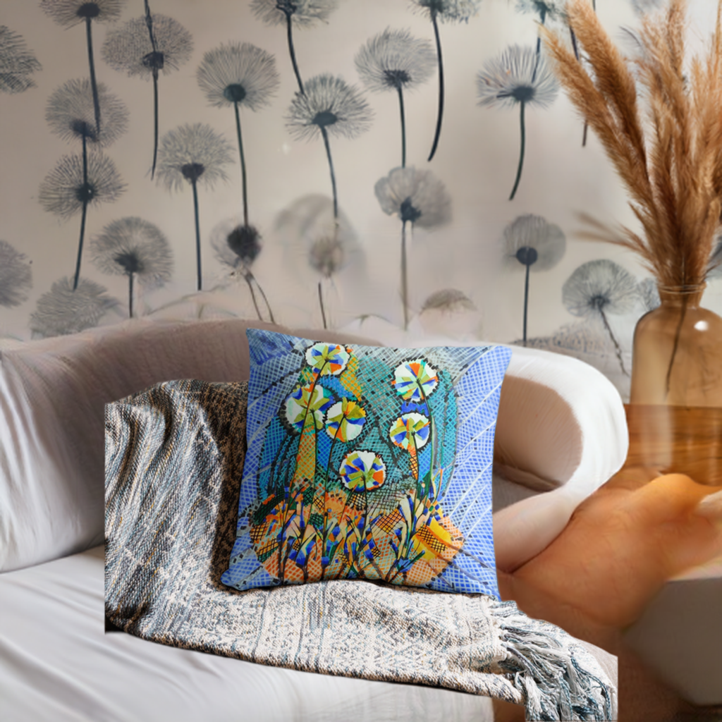 Dandelion Throw Pillow
