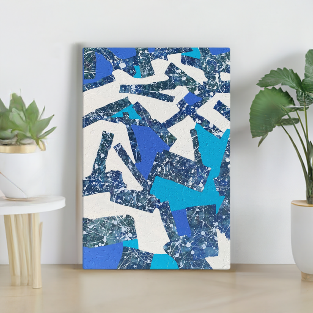 Tumble & Fall Abstract Large Artwork Canvas Print 40x60