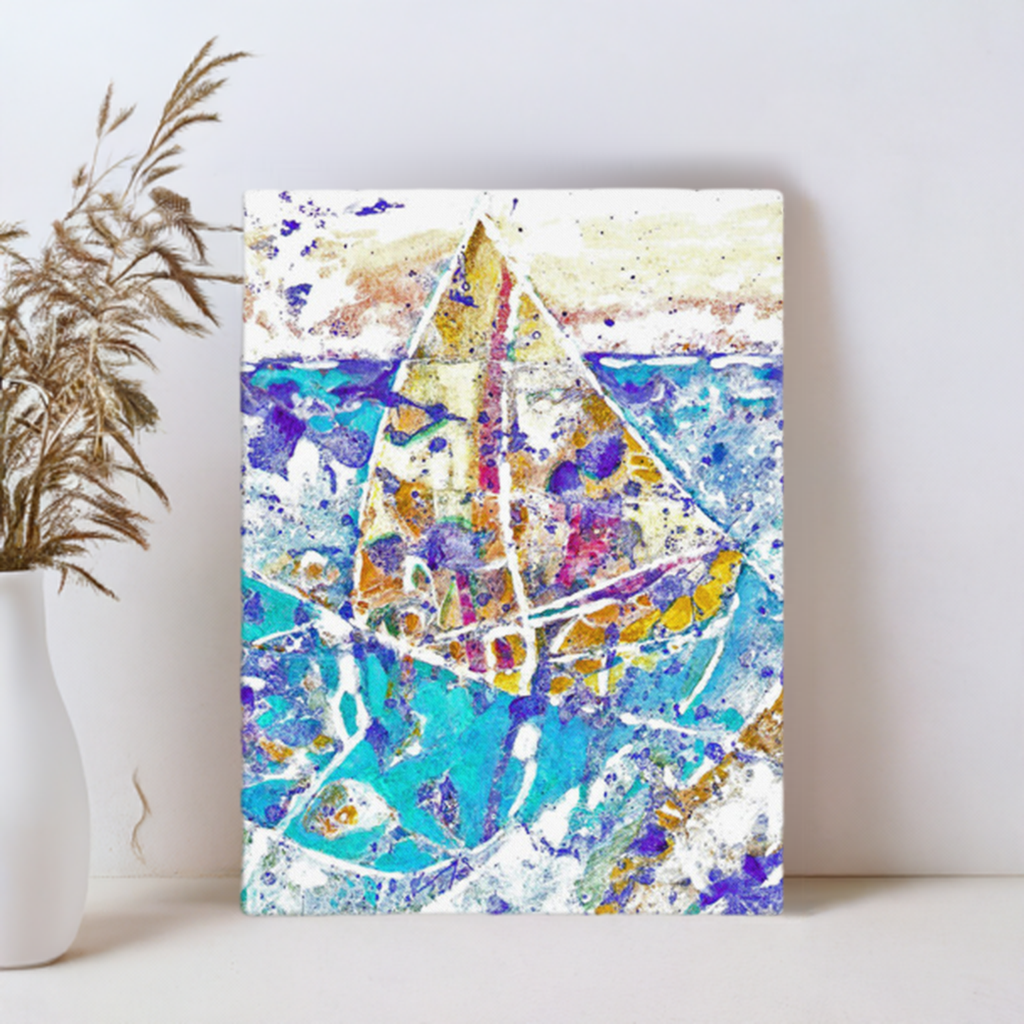 Sailing Canvas Print Unframed