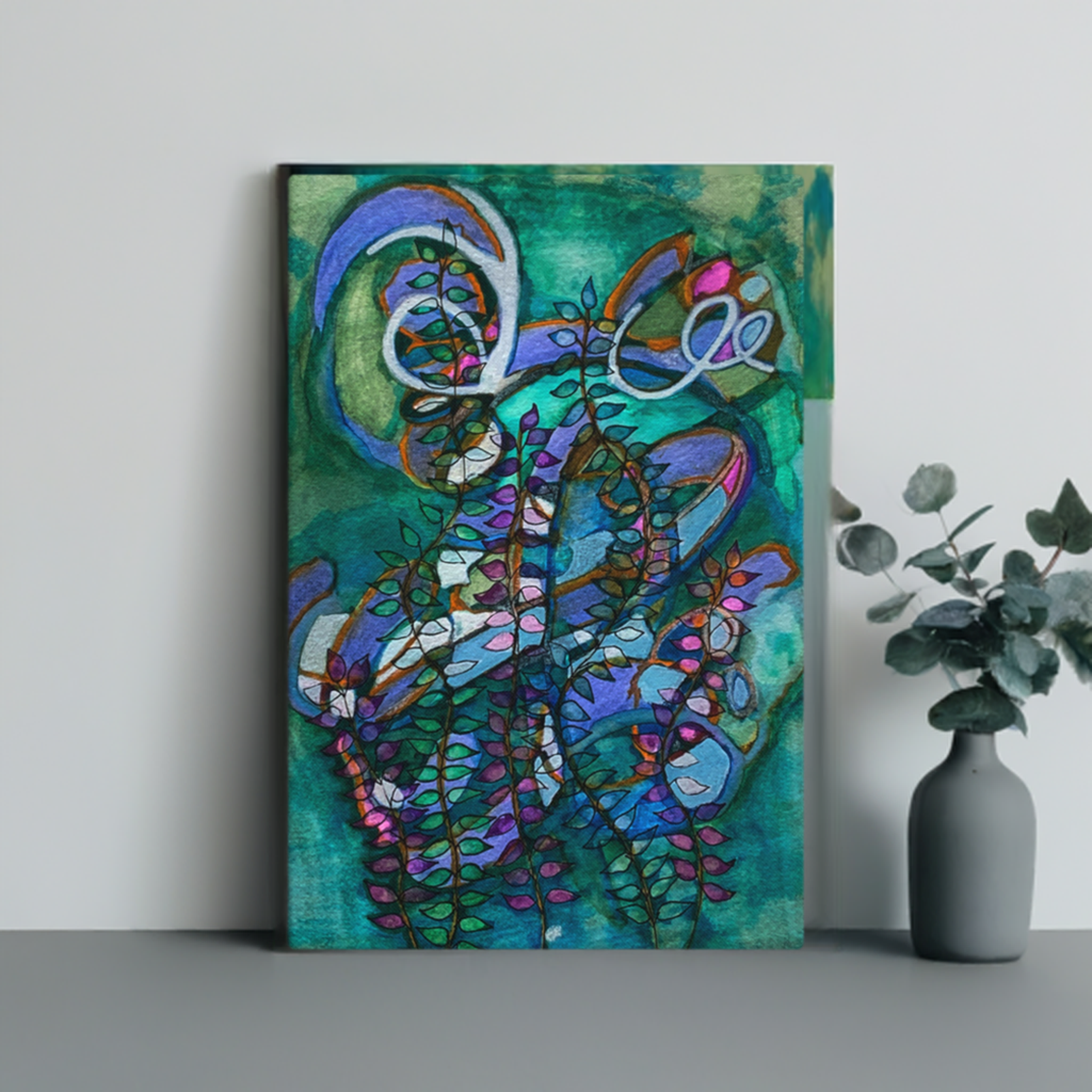 Pathways Abstract Large Artwork Canvas Print Unframed 40x60