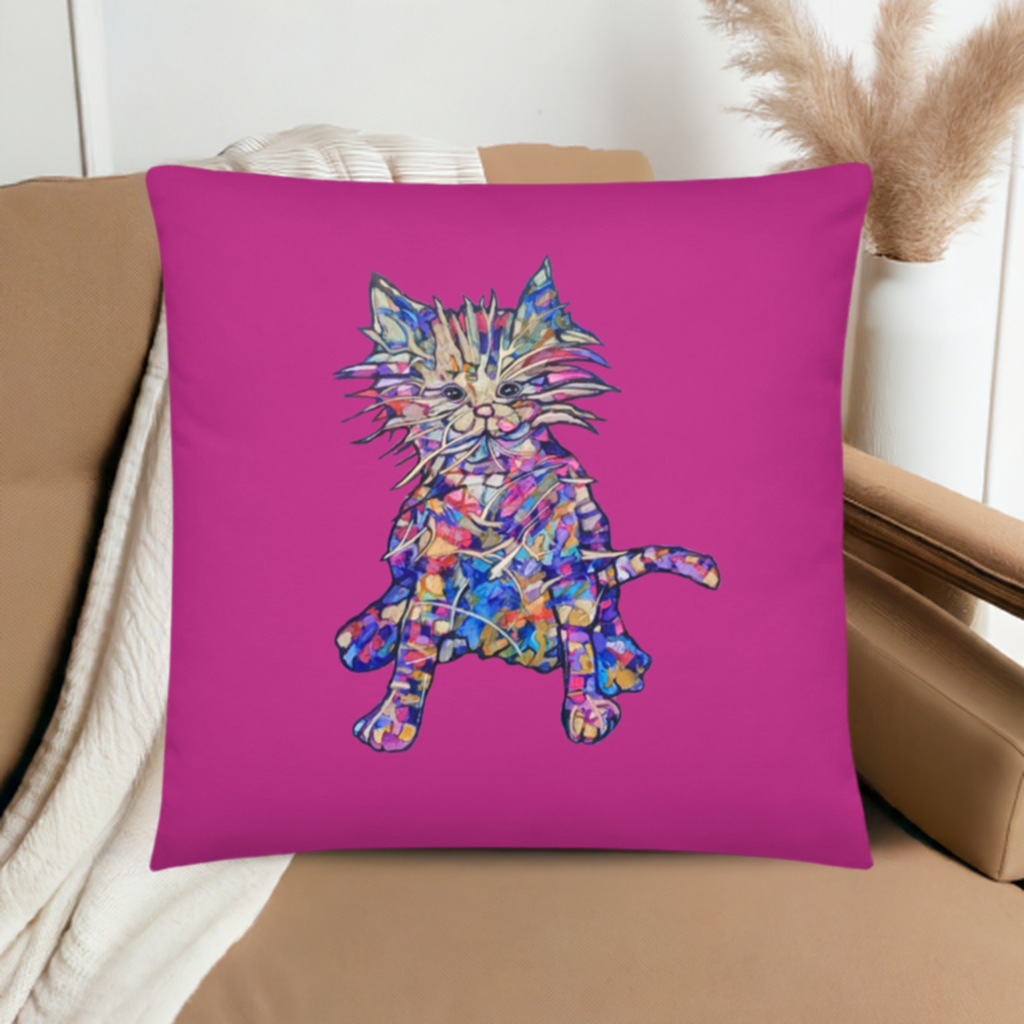 Busy Cat Pillow