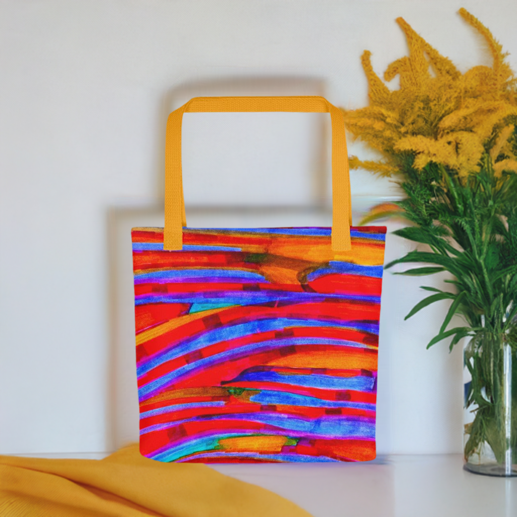 Gentle Slopes Abstract Tote bag