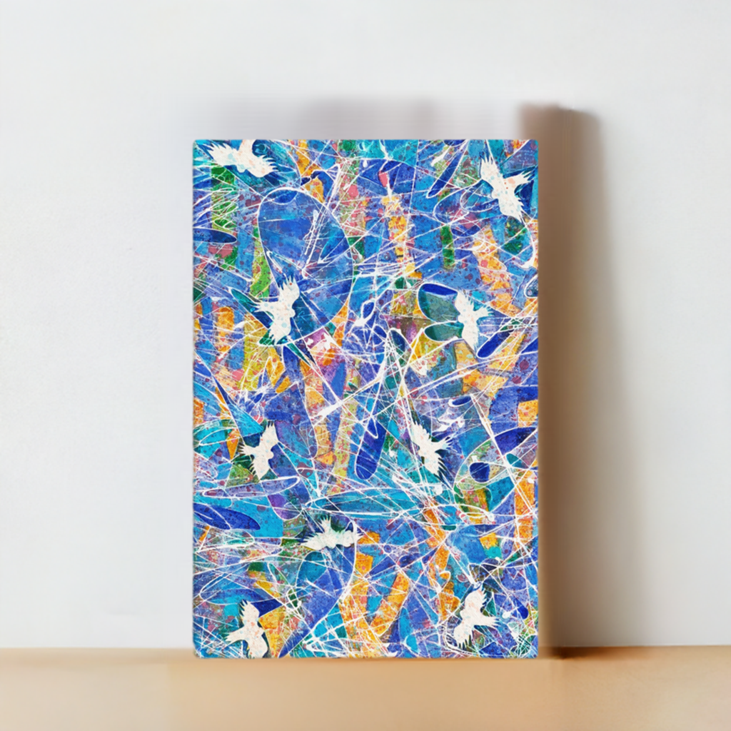 Blessing Birds Abstract Large Artwork 40x60