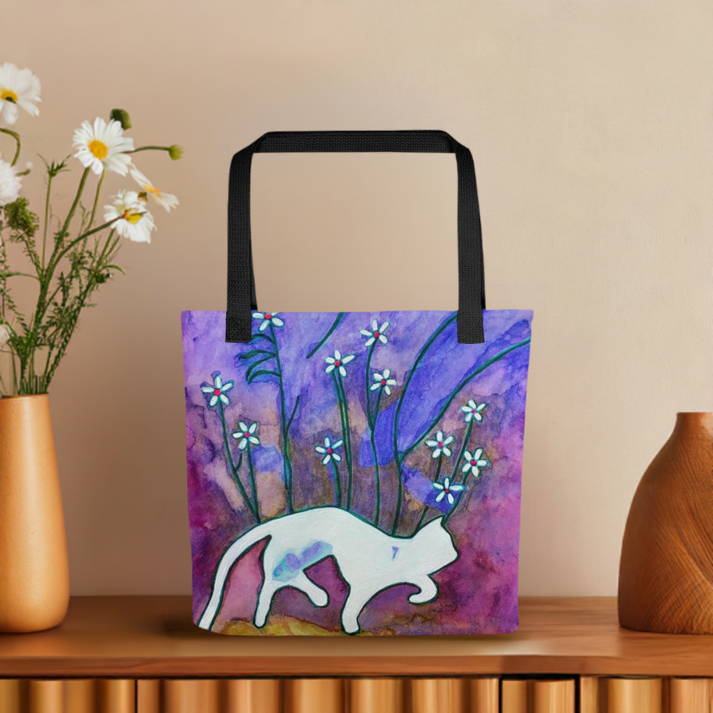 Sneaky Cat Tote Bag