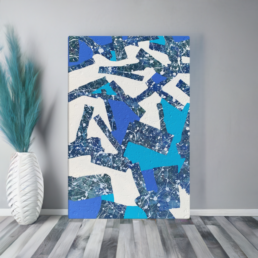 Tumble & Fall Abstract Large Artwork Canvas Print 40x60