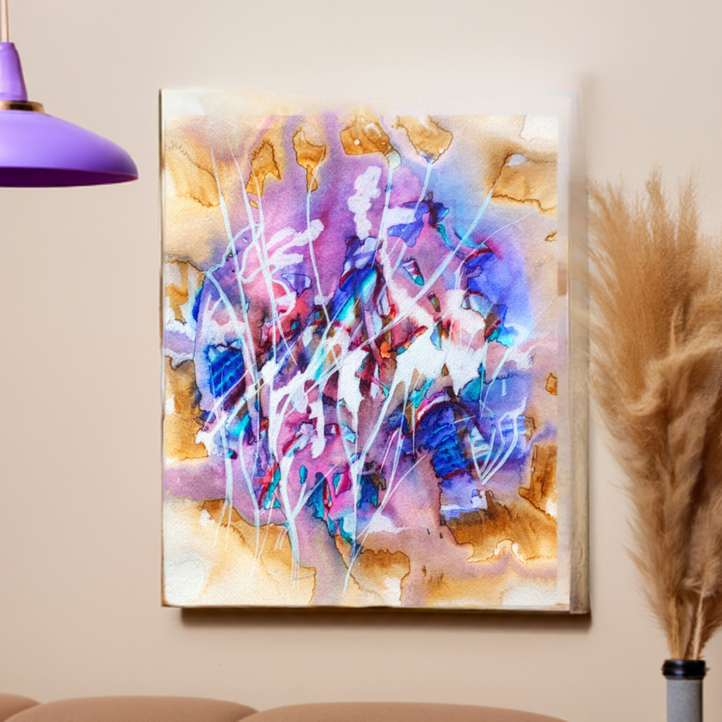 Synapse Abstract canvaswall art print unframed