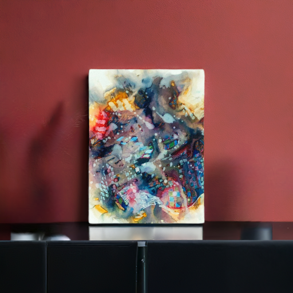 Nightlife Abstract Canvas Print Unframed