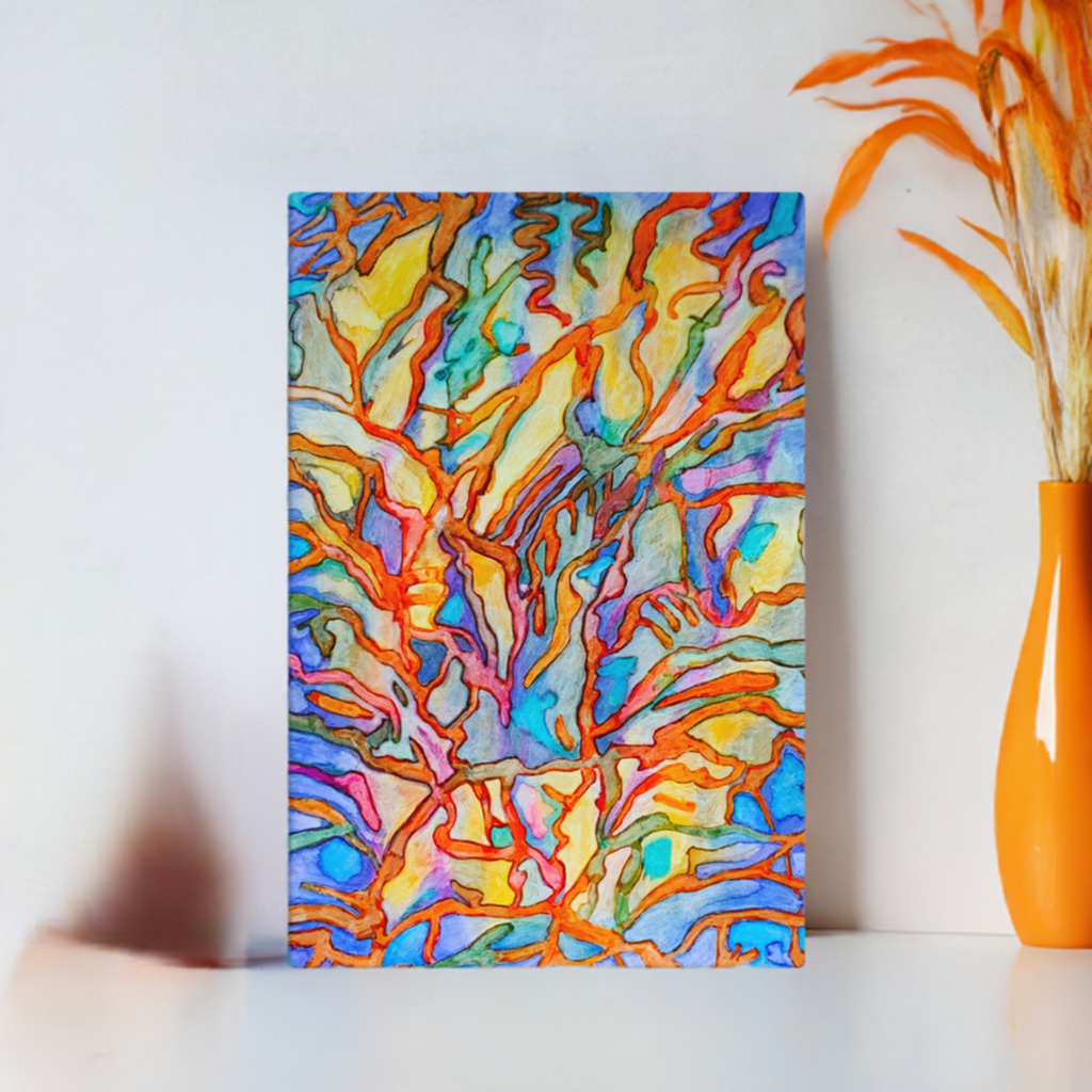 Coral Reef Abstract Large Artwork 40x60