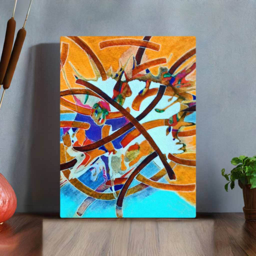 Unexpected Abstract  Canvas Print Unframed