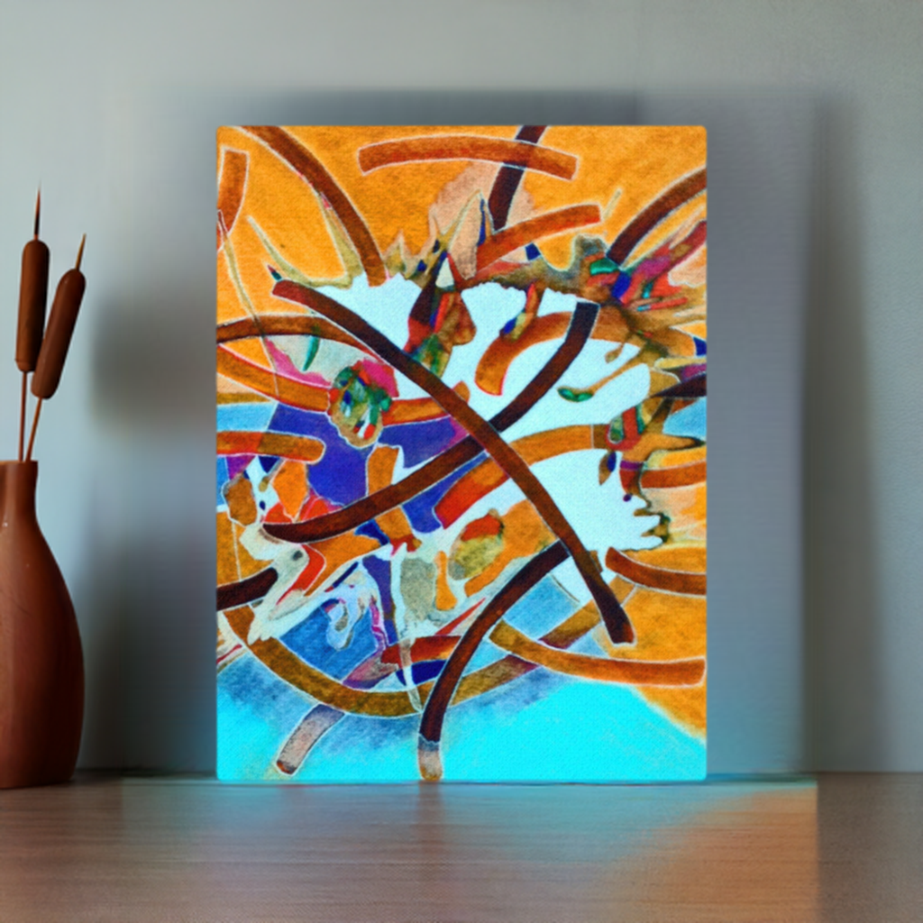 Unexpected Abstract Canvas Print Unframed