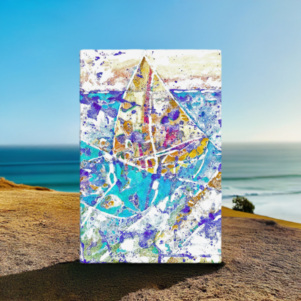 Sailing Abstract Large Artwork 40x60
