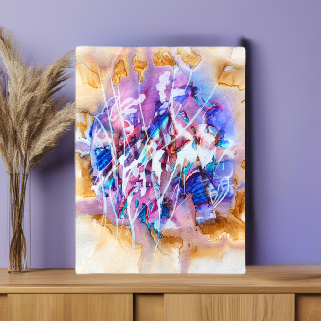 Synapse Abstract canvas art print unframed
