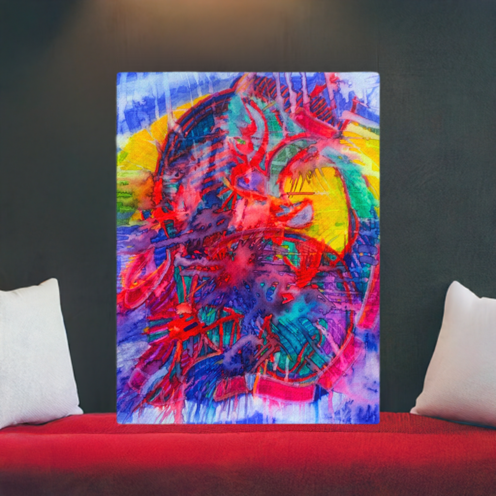 End of the Tunnel Abstract canvas print unframed