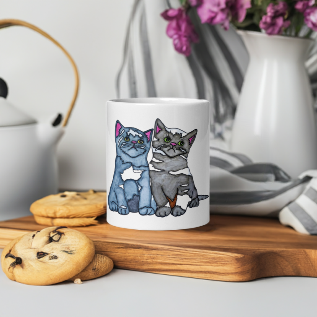 Two Kittens Cat Mug