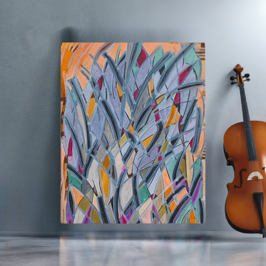 Sydney Opera Abstract canvas wall art print unframed