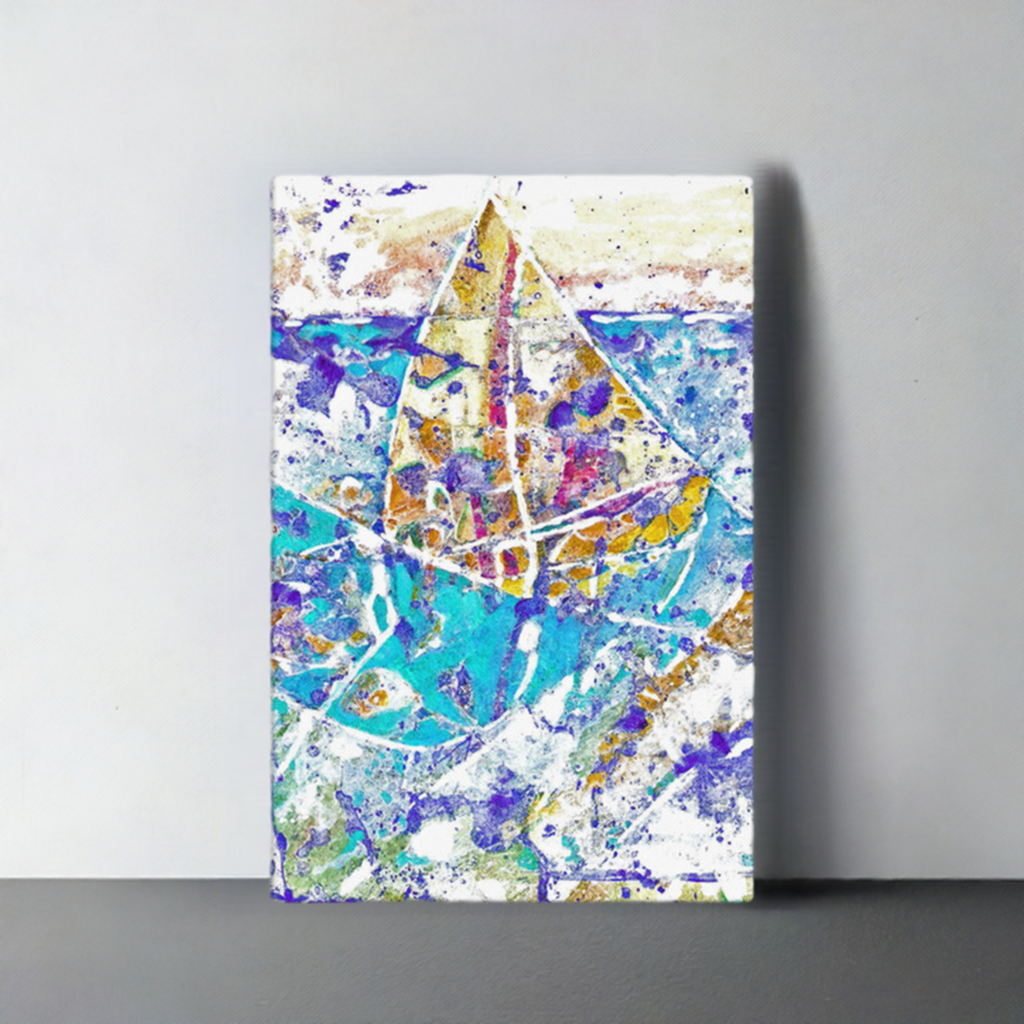 Sailing Abstract Large Artwork 40x60