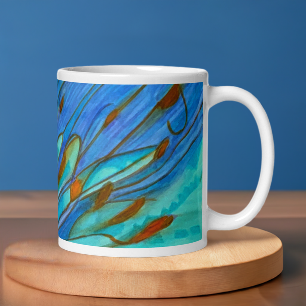Low Tide Abstract Mug