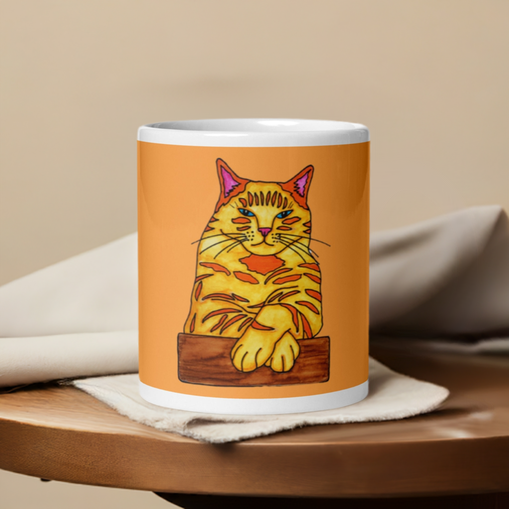 Big Ginger Cat Mug