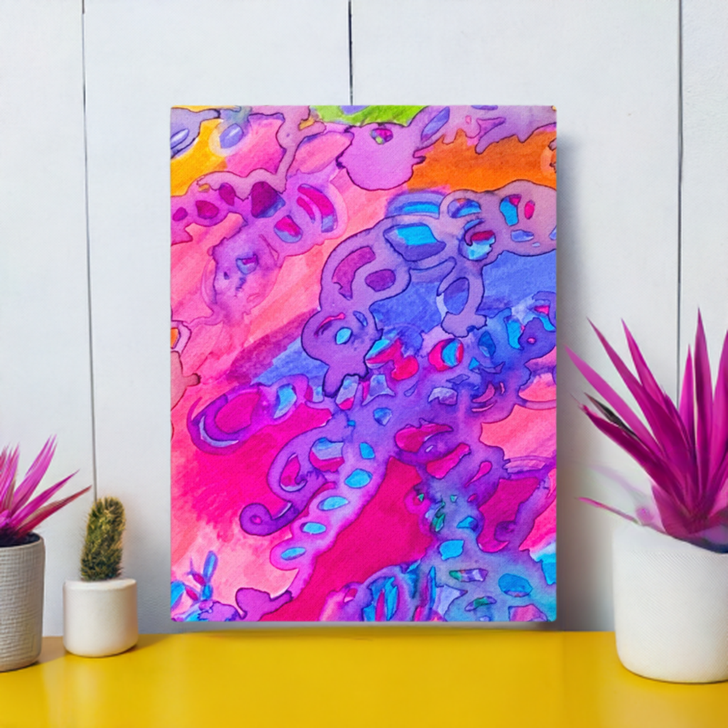 Carried Away Abstract canvas print unframed