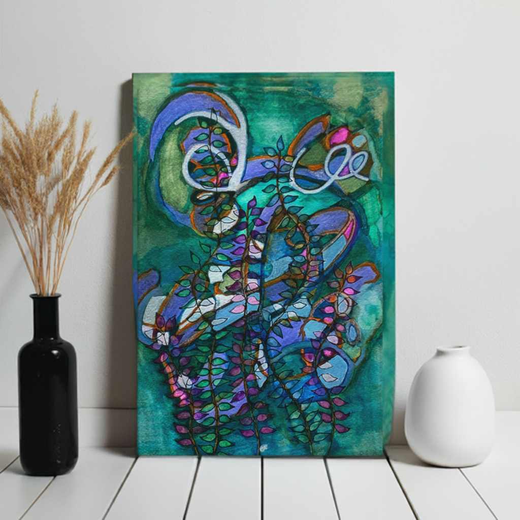 Pathways Abstract Large Artwork Canvas Print Unframed 40x60