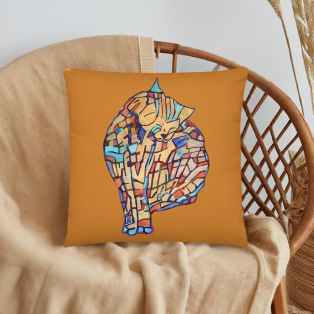 Sitting Pretty Cat Pillow