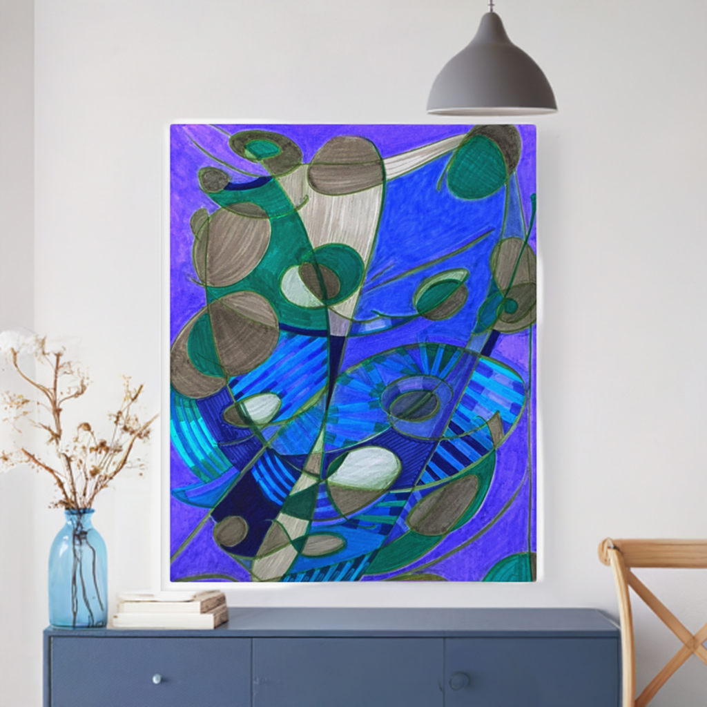 Knot Anymore Abstract Framed canvas print