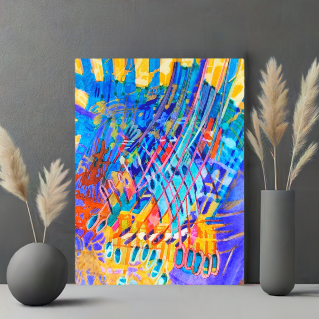 Ray of Hope Abstract Canvas Print Unframed
