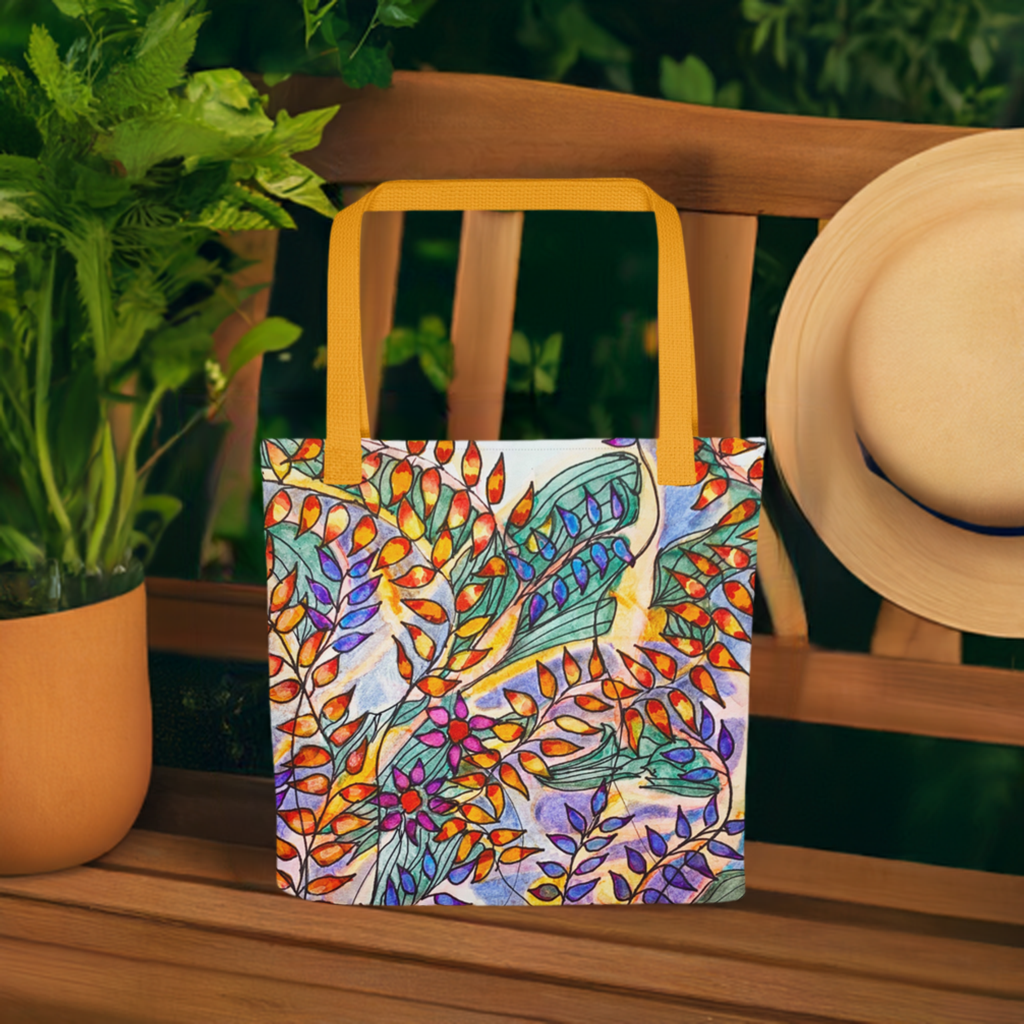 Rust Leaves Tote bag