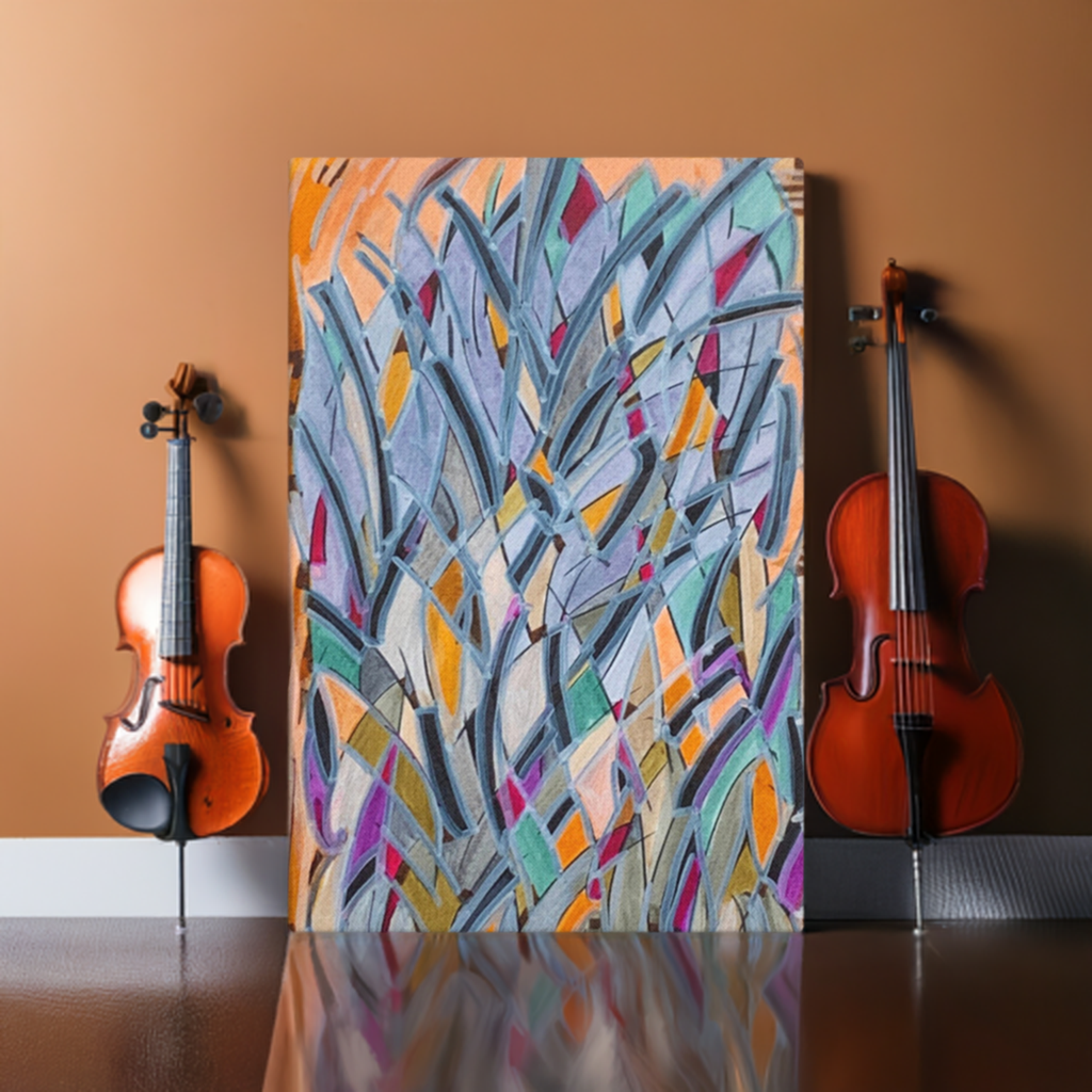 Sydney Opera Abstract Large Artwork Canvas Print 40x60