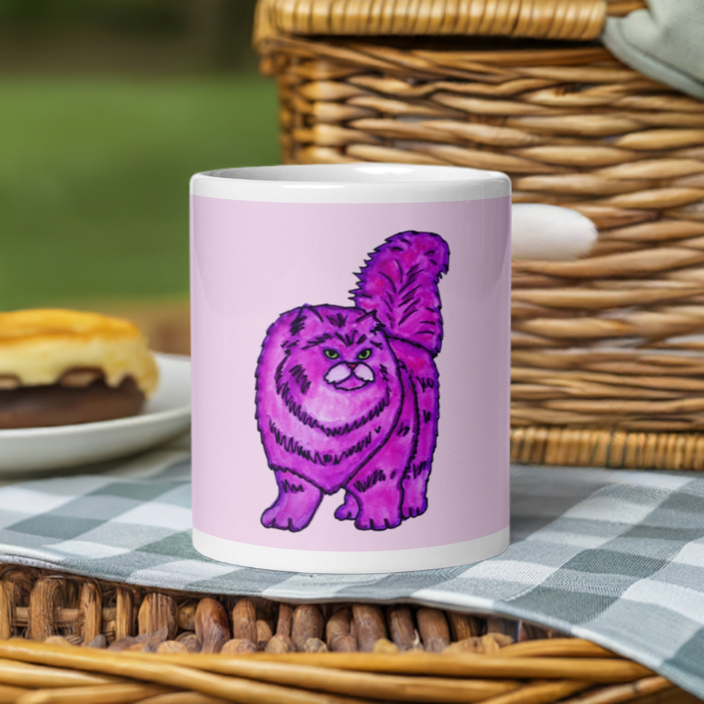 Pink Persian Cat Mug