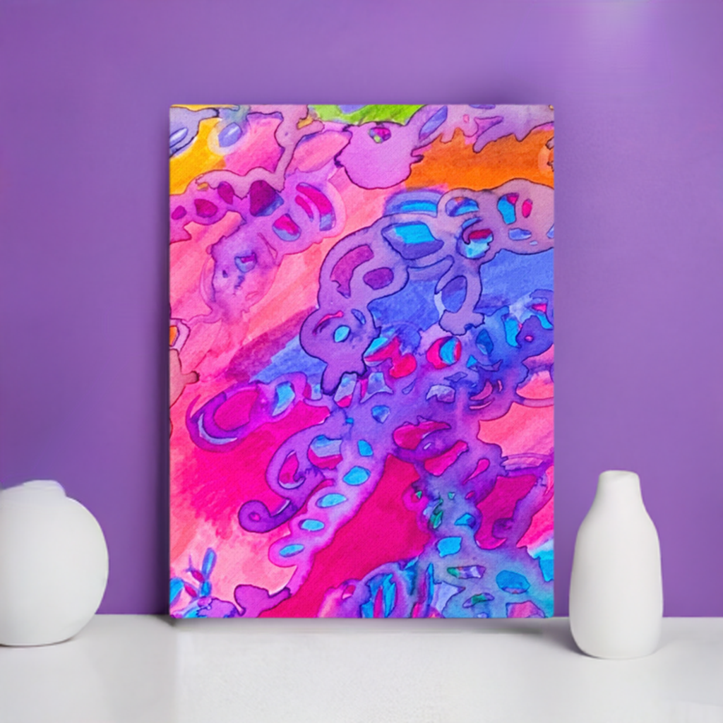 Carried Away Abstract canvas print unframed