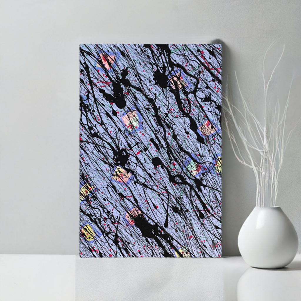 Night Flight Abstract Large Artwork Canvas Print 40x60
