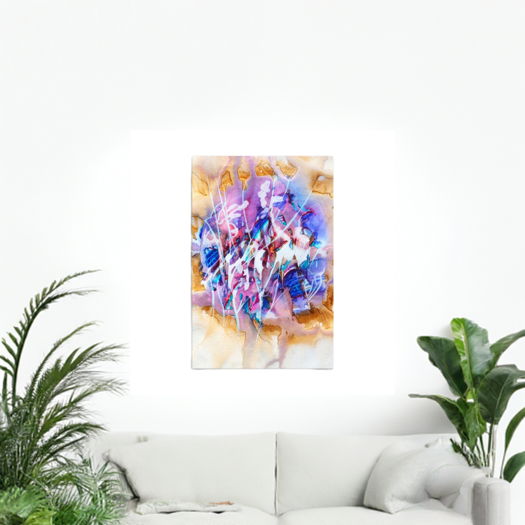 Synapse Abstract Canvas Print Unframed