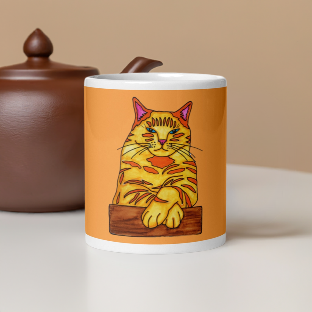 Big Ginger Cat Mug
