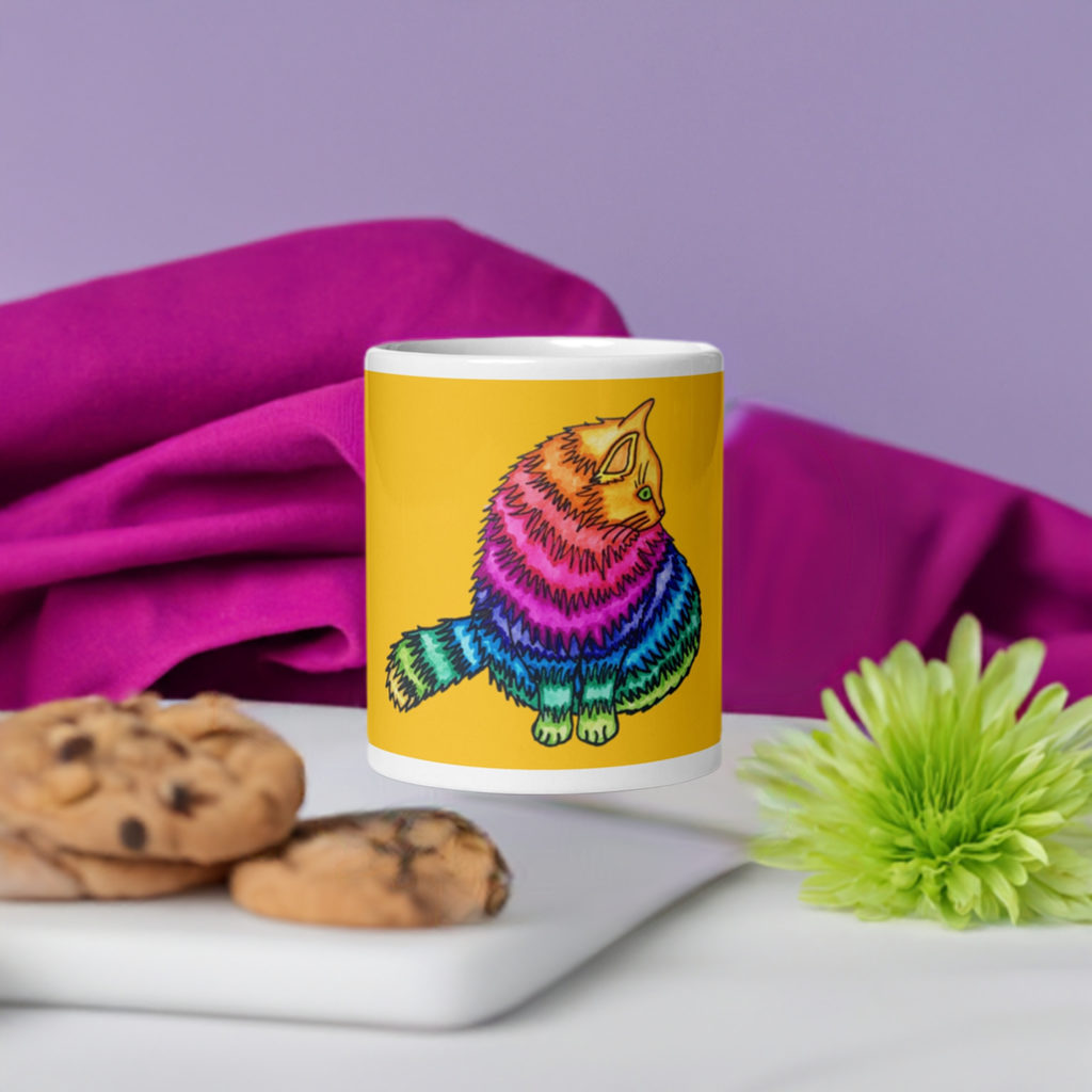 Rainbow Cat Mug