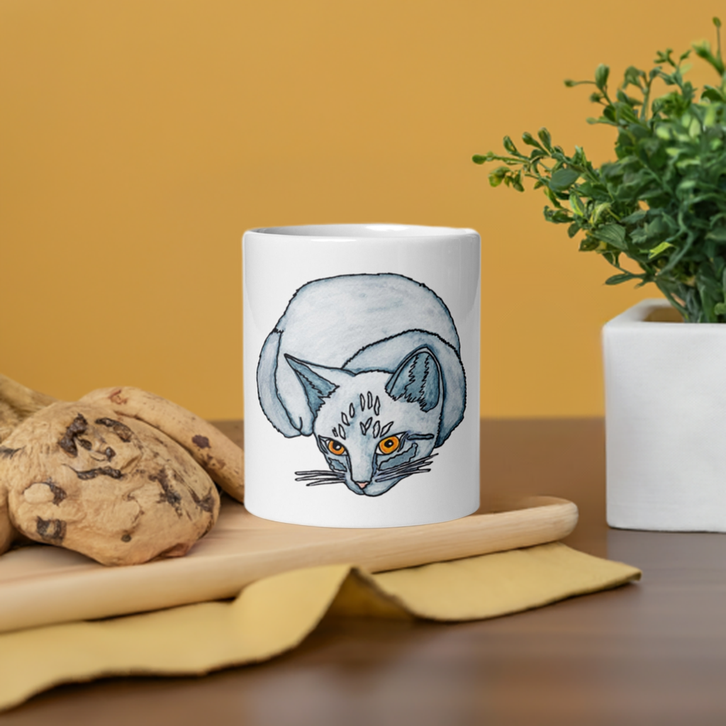 Gray Cat Mug