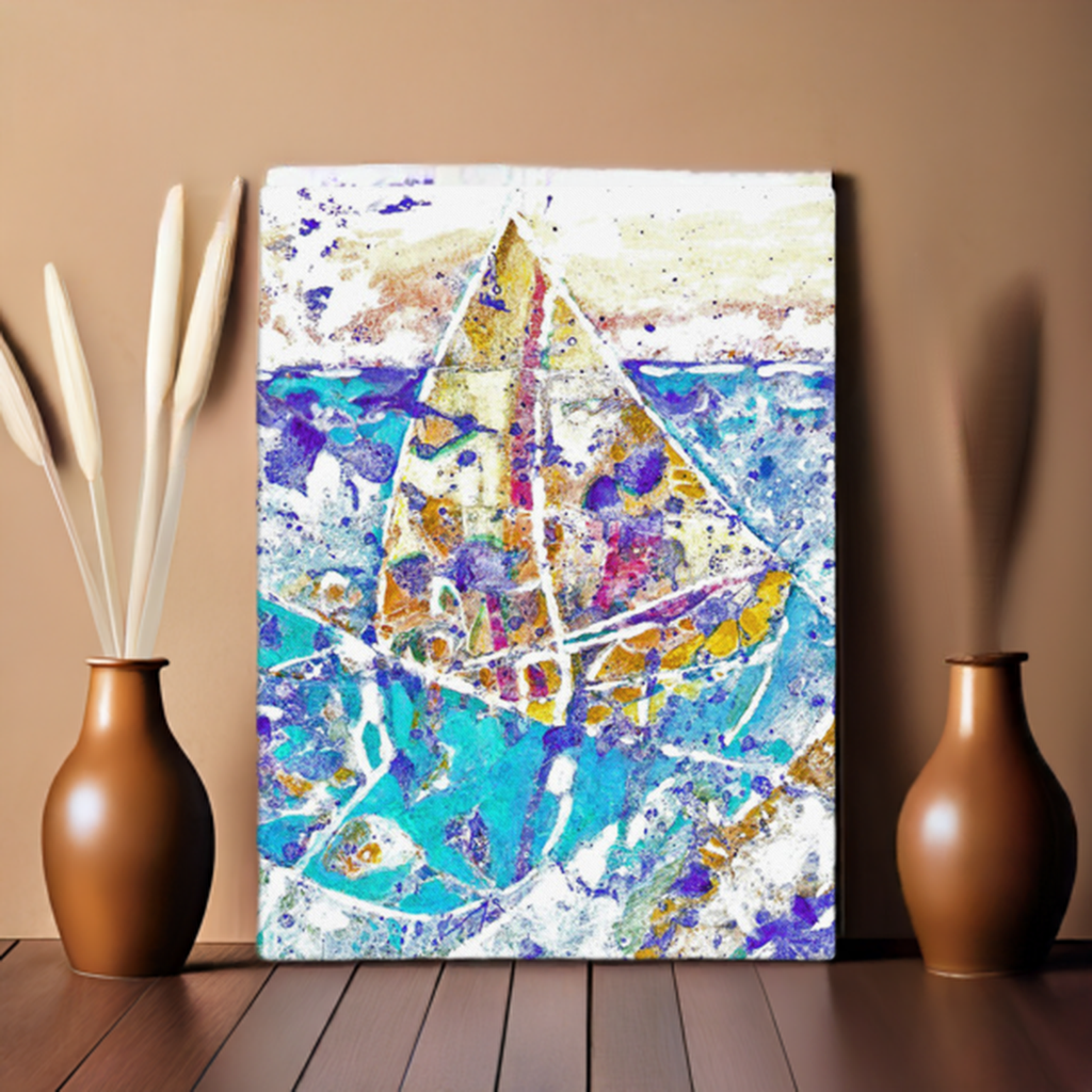 Sailing Canvas Print Unframed