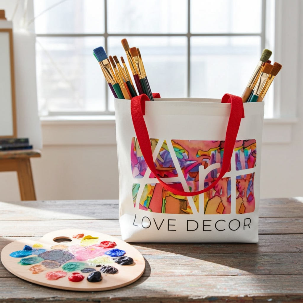 Art Love Decor Tote Bag