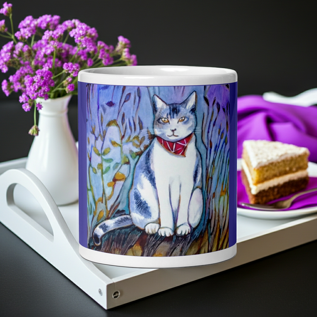 Cat in Scarf Mug