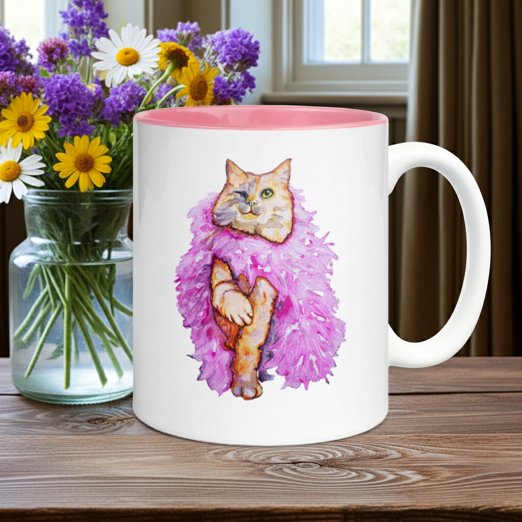 Boa Wink Cat Mug