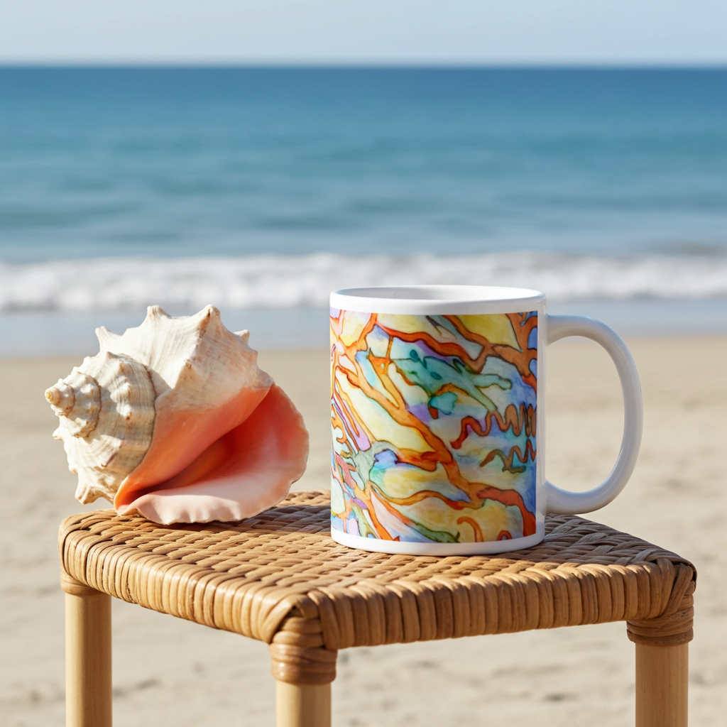Coral Reef Abstract Mug