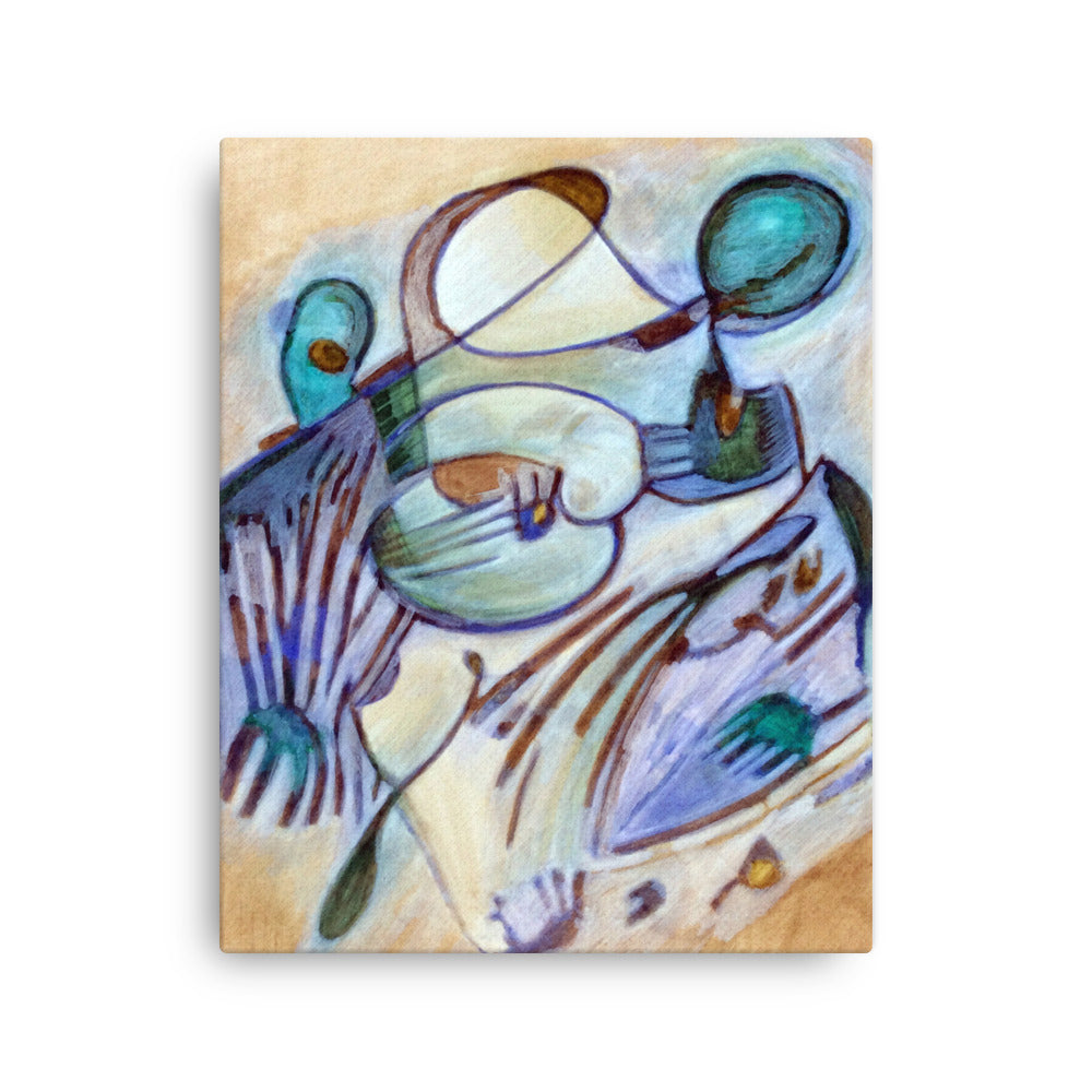 Warm Slowly Abstract Thin canvas