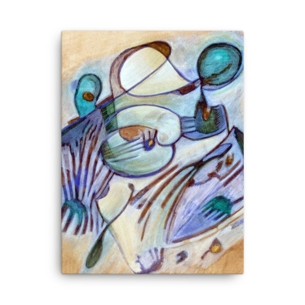 Warm Slowly Abstract Thin canvas