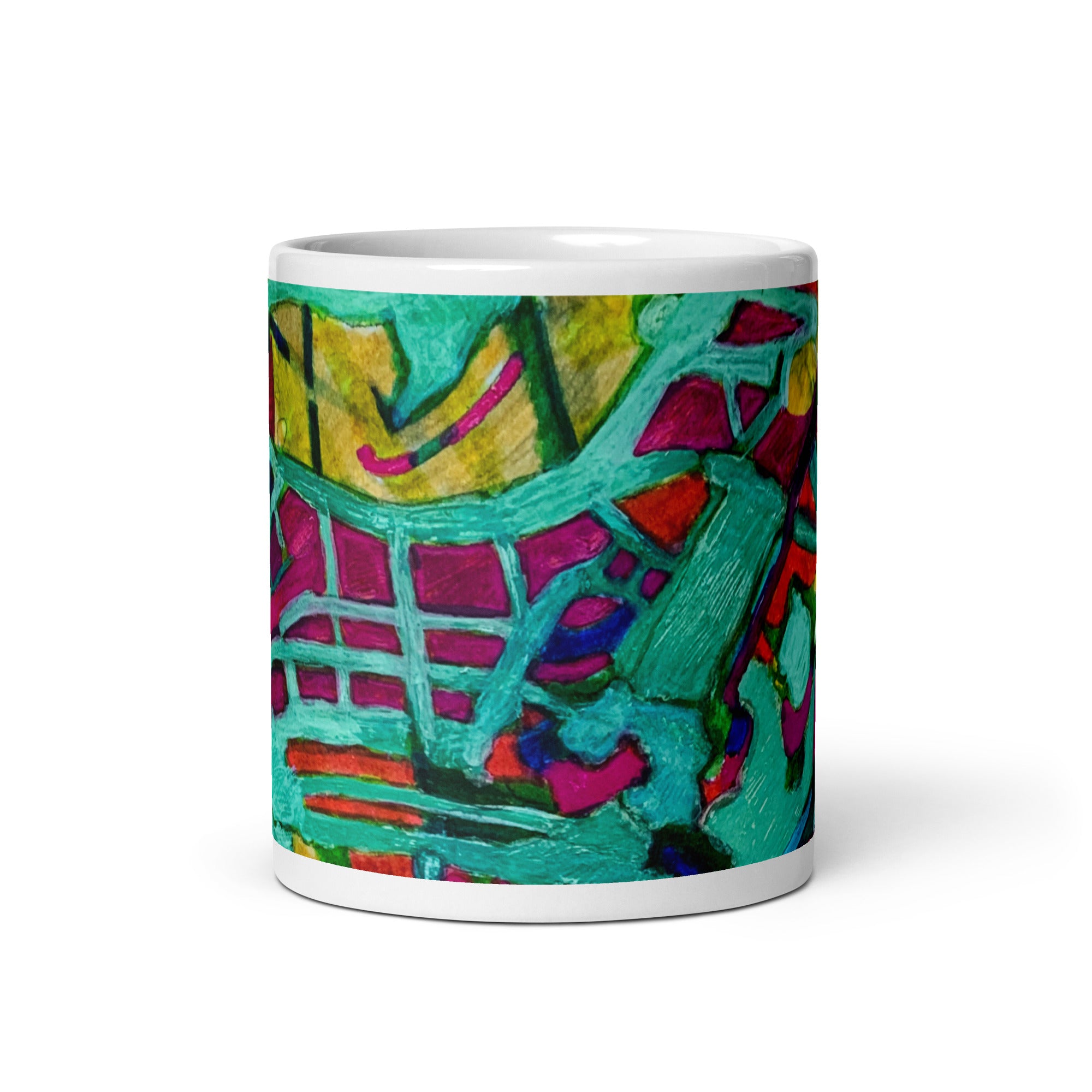 Overgrown Bridge Abstract Mug